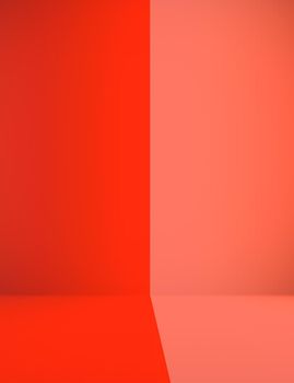 Abstract Contrast Red and orange room backdrop Christmas and valentine layout design.