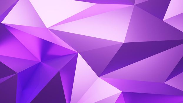 Abstract geometric pattern background polygonal triangle background purple 3d rendering