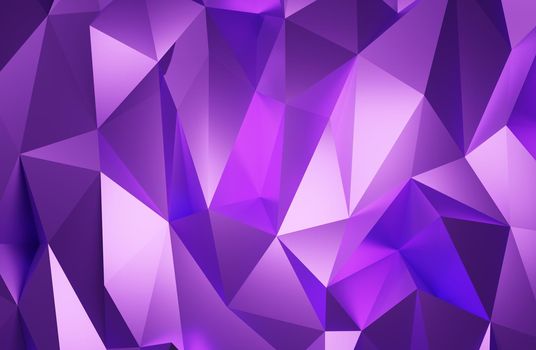 Abstract geometric pattern background polygonal triangle background purple 3d rendering