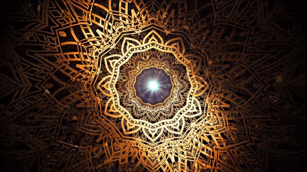 3D illustration Background for advertising and wallpaper in islamic pattern and ramadan scene. 3D rendering in festival concept.