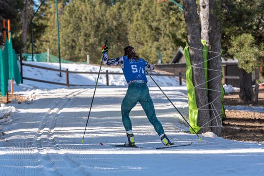 Naturlandia, Andorra : 2021 March 21 : Romana Slavinec AUT in the 2021 World Triathlon Winter Championships Andorra