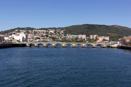 bridge over river in the north of Galicia in Spain