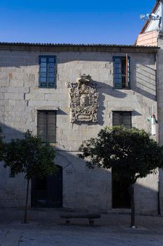 Historic stone buildings, in Galicia Spain