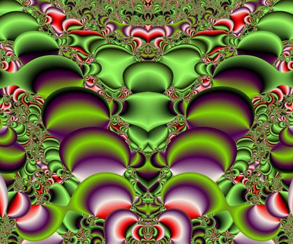 Computer generated abstract colorful fractal artwork for creative design, art, home decoration and entertainment