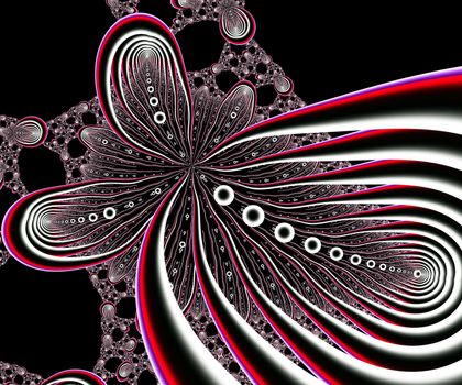 Computer generated abstract colorful fractal artwork for creative design, art, home decoration and entertainment