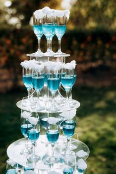 wedding glasses for wine and champagne from crystal