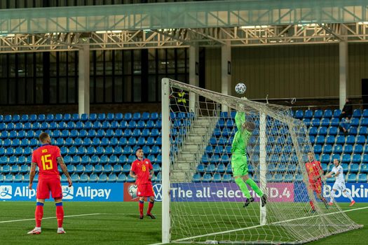 Andorra La Vella, Andorra : 2021 March 25 : Josep Gomes AND in the Qatar 2022 World Cup Qualifying match.