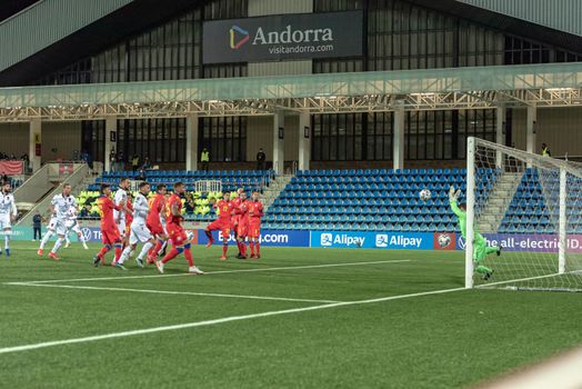 Andorra La Vella, Andorra : 2021 March 25 : Josep Gomes AND in the Qatar 2022 World Cup Qualifying match.