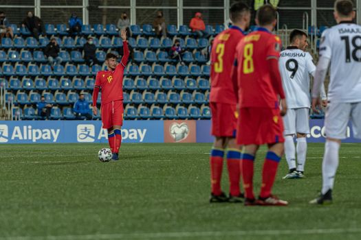 Andorra La Vella, Andorra : 2021 March 25 : Alex Martinez AND in the Qatar 2022 World Cup Qualifying match.
