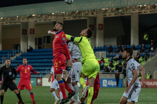 Andorra La Vella, Andorra : 2021 March 25 : Marc Vales AND in the Qatar 2022 World Cup Qualifying match.