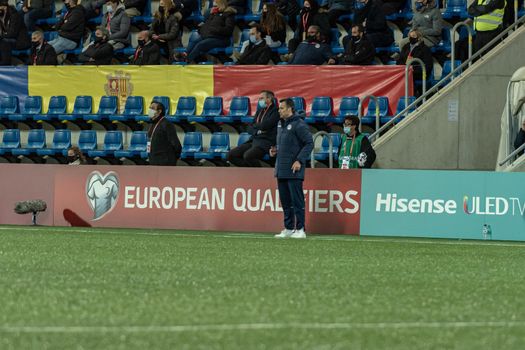 Andorra La Vella, Andorra : 2021 March 25 : Koldo Alvarez DT AND in the Qatar 2022 World Cup Qualifying match.