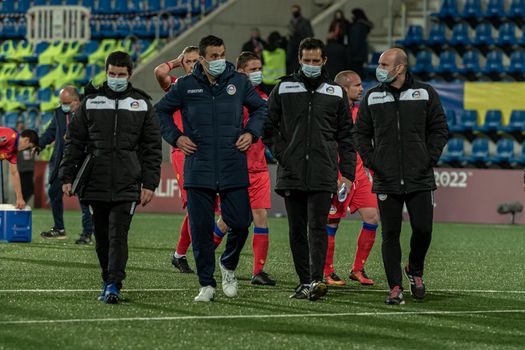 Andorra La Vella, Andorra : 2021 March 25 : Koldo Alvarez DT AND in the Qatar 2022 World Cup Qualifying match.