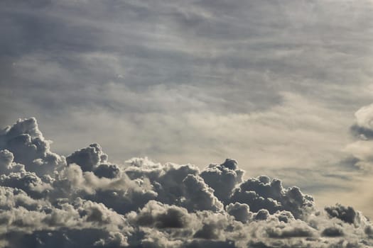 Beautiful dramatic sky with stormy clouds, Sky with clouds weather blue nature clouds. copy space.