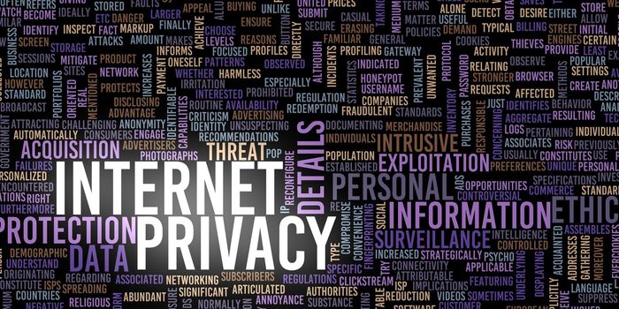 Internet Privacy and Protection of Personal Data Concept