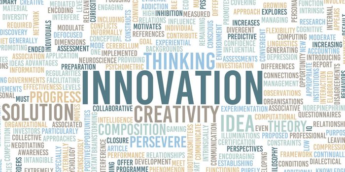 Innovation as a Business Technology Idea Concept Abstract