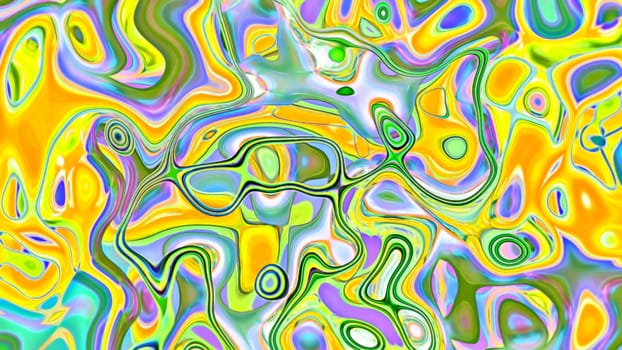 Abstract textured yellow background with chaotic shapes.