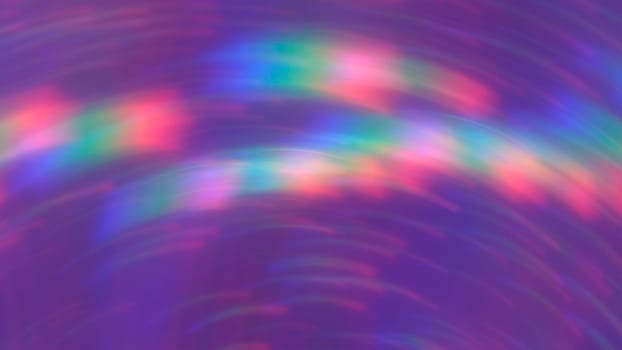 Abstract blurred purple background with rainbow lines.