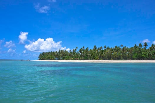 Morro de Sao Paulo, Boipeba Tropical beach view, Bahia, Brazil, South America