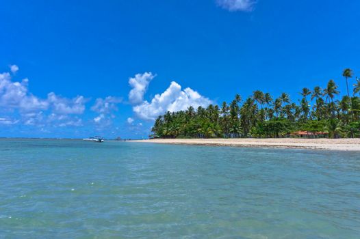 Morro de Sao Paulo, Boipeba Tropical beach view, Bahia, Brazil, South America