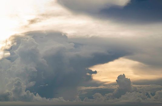 Beautiful clouds in the Beautiful sky at Before sunset. Copy space, No focus, specifically.
