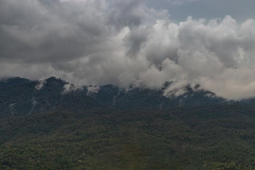 Beauty sky day and Big mountain in background at Doi Suthep in Mueang Chiang Mai District. Copy Space, No focus, specifically.