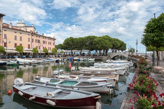 Porto Vecchio di Desenzano. Desenzano del Garda (BS), ITALY - August 24, 2020.