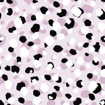 Abstract modern leopard seamless pattern. Animals trendy background. Pink decorative vector stock illustration for print, card, postcard, fabric, textile. Modern ornament of stylized skin.