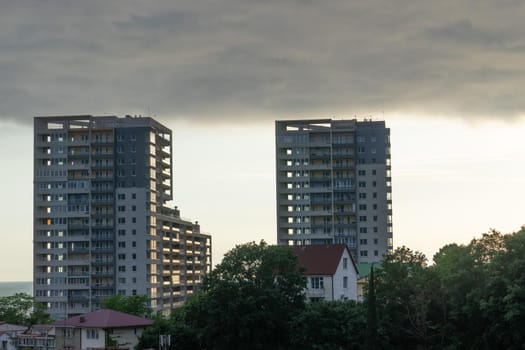 Sochi, Russia. Urban landscape with views of buildings and architecture.