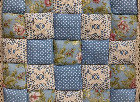 Texture of Vintage retro Chair Cushions in close up. Background of Chair Cushions.