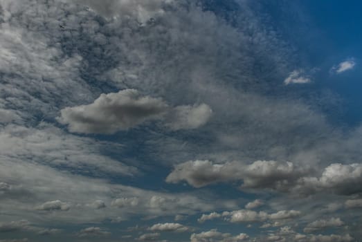 Dramatic sky with stormy clouds, Beautiful cloudy sky, copy space.
