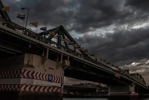 Bangkok, thailand 21 Jul, 2019 : Phra Phuttha Yodfa Bridge, Memorial Bridge.