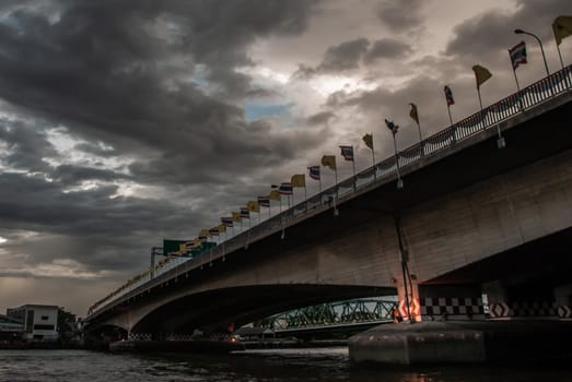 Bangkok, thailand 21 Jul, 2019 : Phra Phuttha Yodfa Bridge, Memorial Bridge.