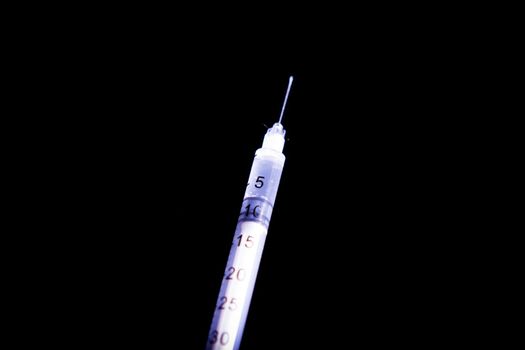 Insulin syringe for cats and dogs. No people