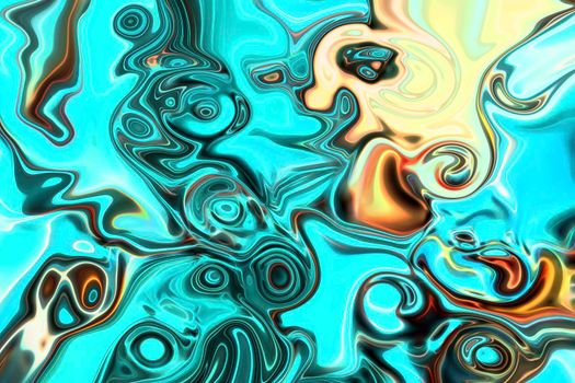 Abstract fractal neon texture fantastic background. design, art