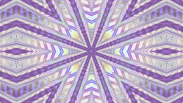 Abstract symmetrical iridescent kaleidoscope background.