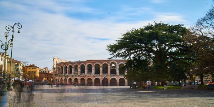 Historical Roman building of Arena Di Verona