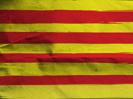 Grunge Catalonia flag or banner