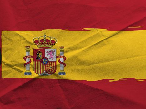 Grunge SPAIN flag or banner