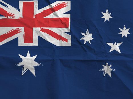 abstract AUSTRALIAN flag or banner