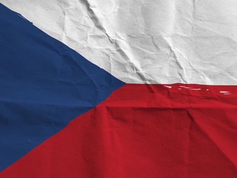 Grunge CZECH REPUBLIC flag or banner