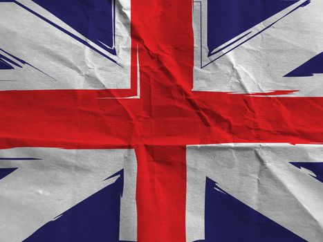 Grunge UK flag or banner