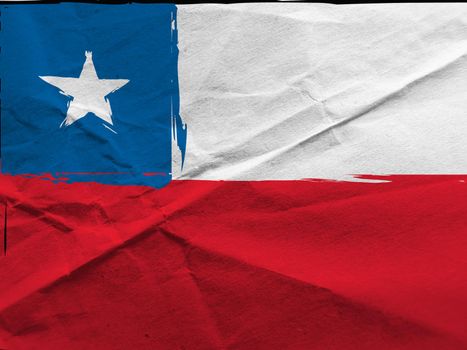 abstract CHILEAN flag or banner