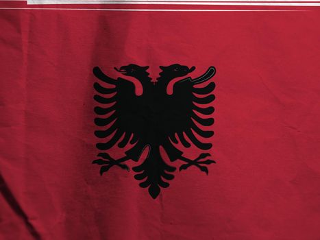 abstract Albania flag or Albanian banner