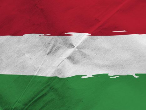 Grunge HUNGARY flag or banner