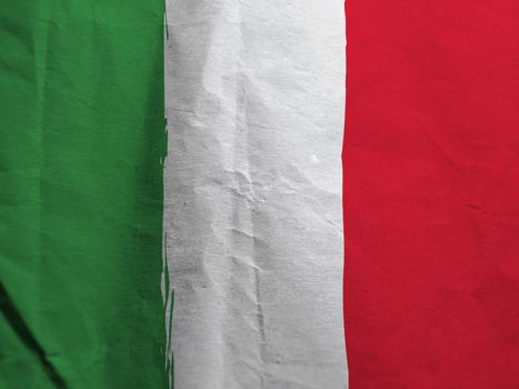 Grunge ITALY flag or banner