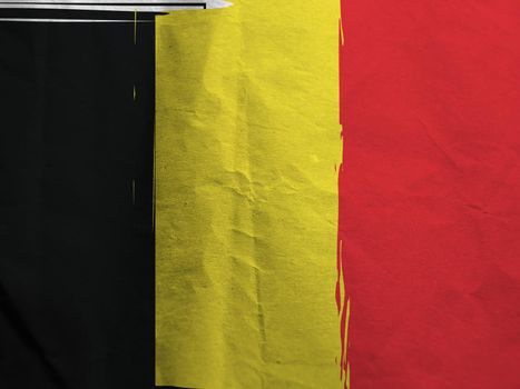 Grunge Belgium flag or banner