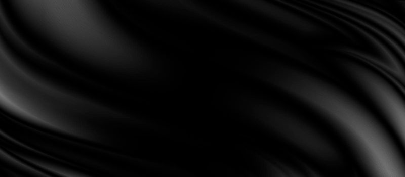 Black fabric background with copy space