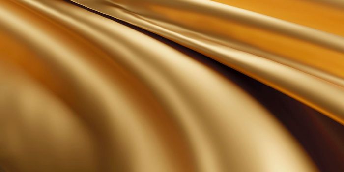 Gold luxury fabric background 3d render