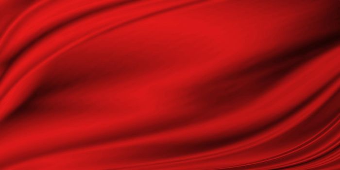 Red luxury fabric background with copy space