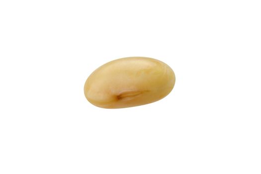 Soybean full perfect isolated on white. Clipping Path